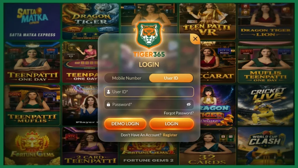 Login 3 Tiger365 Pro Login